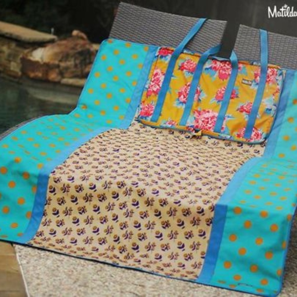 New Matilda Jane Beach Bum Blanket in Bag Camp MJC